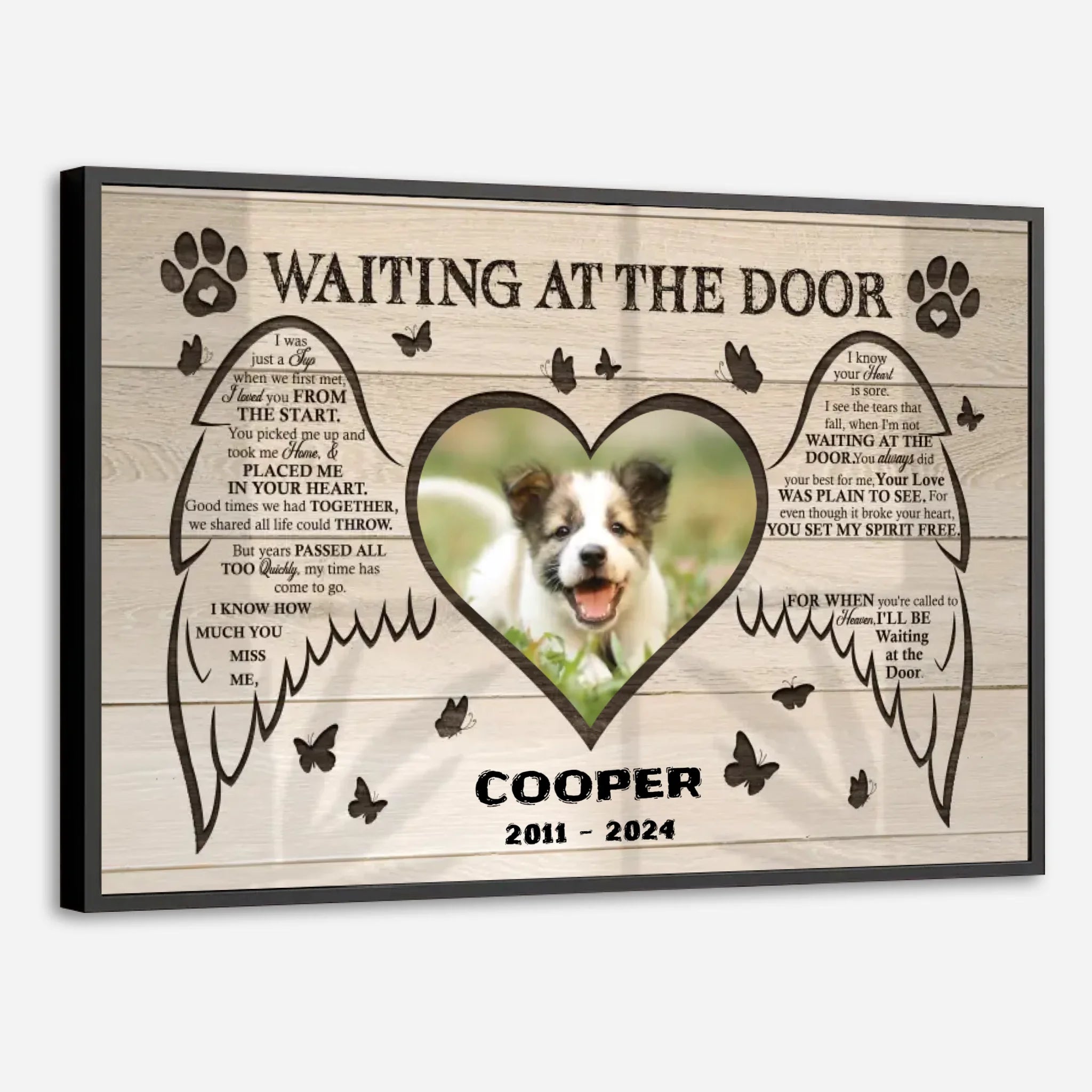 89Prints-Personalized Pet Memorial Poster – Custom Name and Dates to Cherish Forever