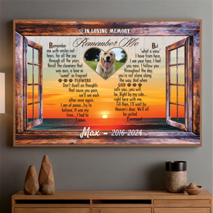 89Prints-Custom Pet Memorial Poster – 'In Loving Memory' Personalized with Your Pet’s Name
