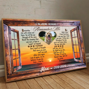 89Prints-Custom Pet Memorial Poster – 'In Loving Memory' Personalized with Your Pet’s Name