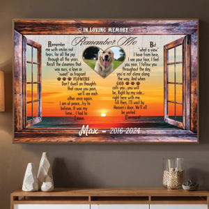 89Prints-Custom Pet Memorial Poster – 'In Loving Memory' Personalized with Your Pet’s Name