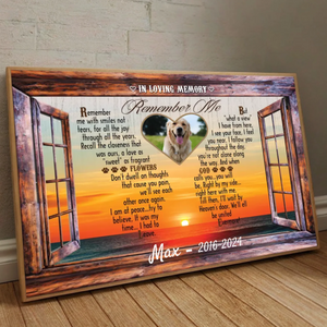 89Prints-Custom Pet Memorial Poster – 'In Loving Memory' Personalized with Your Pet’s Name