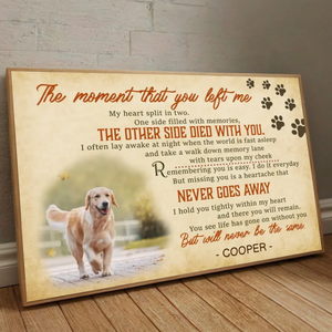 Custom Memorial Dog Poster – A Personalized Poem with Your Pet’s Name and Photo - 89Prints