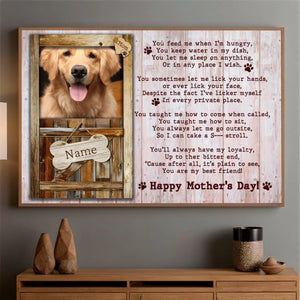 89Prints-Custom Pet Mother’s Day Poster – A Personalized Poem with Your Pet’s Name and Photo