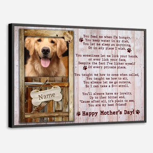 89Prints-Custom Pet Mother’s Day Poster – A Personalized Poem with Your Pet’s Name and Photo