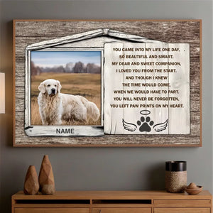 89Prints-Forever in Our Hearts – Personalized Pet Memorial Poster to Cherish Every Paw Print