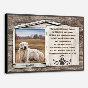 89Prints-Forever in Our Hearts – Personalized Pet Memorial Poster to Cherish Every Paw Print