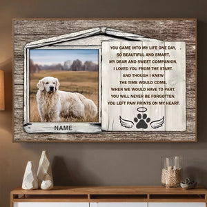 89Prints-Forever in Our Hearts – Personalized Pet Memorial Poster to Cherish Every Paw Print