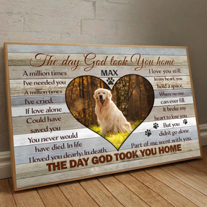 89Prints-Customizable Memorial Poster – Forever in Our Hearts for Your Beloved Dog