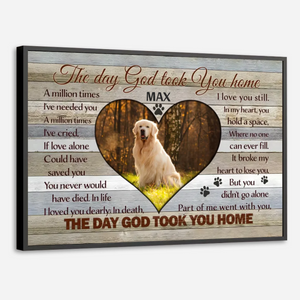 89Prints-Customizable Memorial Poster – Forever in Our Hearts for Your Beloved Dog