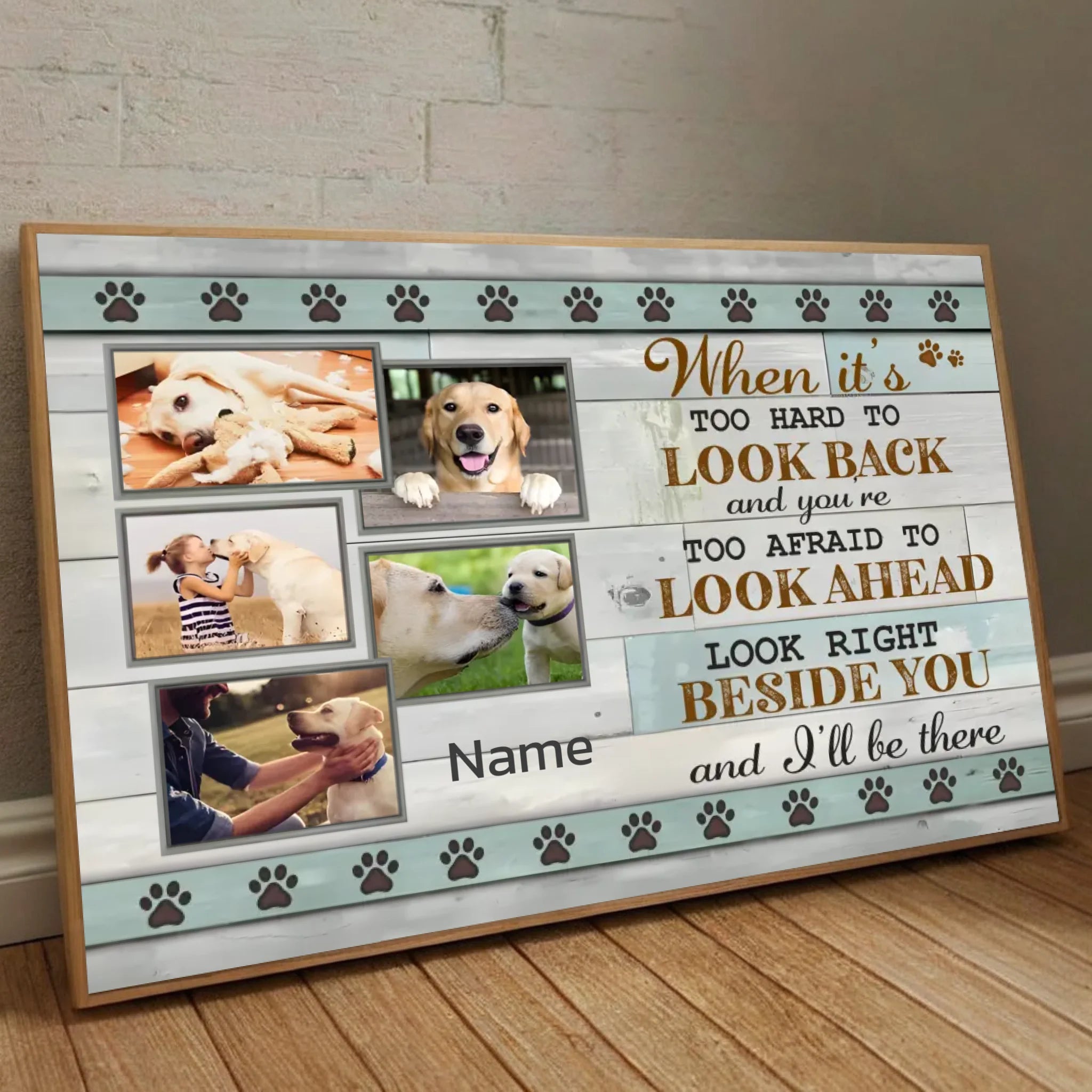 89Prints-Forever by Your Side: Personalized Pet Memorial Poster to Honor Your Beloved Companion