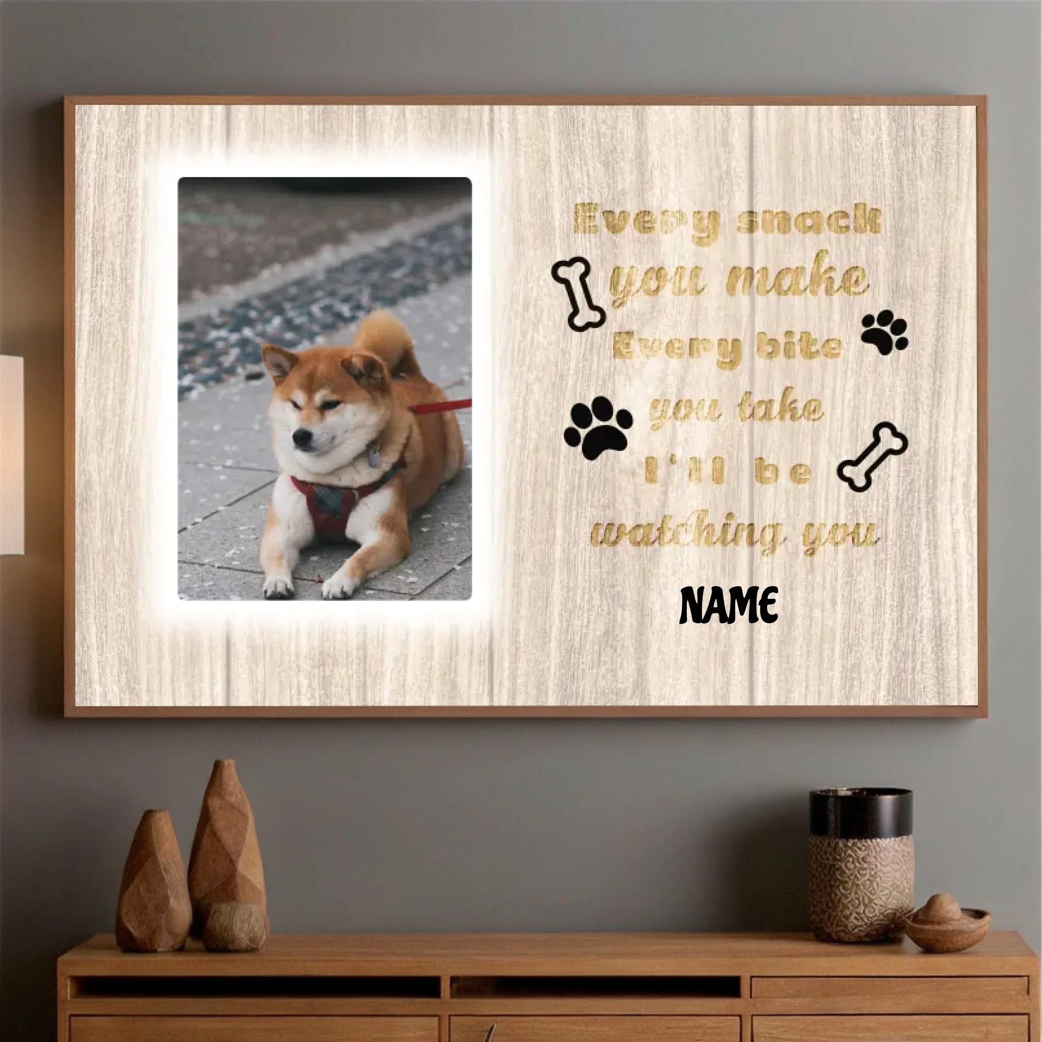 89Prints-Every Meal with My Dog by My Side – Custom Poster for Dog Lovers