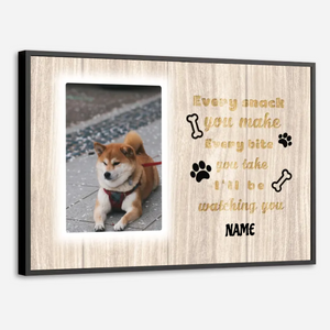 89Prints-Every Meal with My Dog by My Side – Custom Poster for Dog Lovers