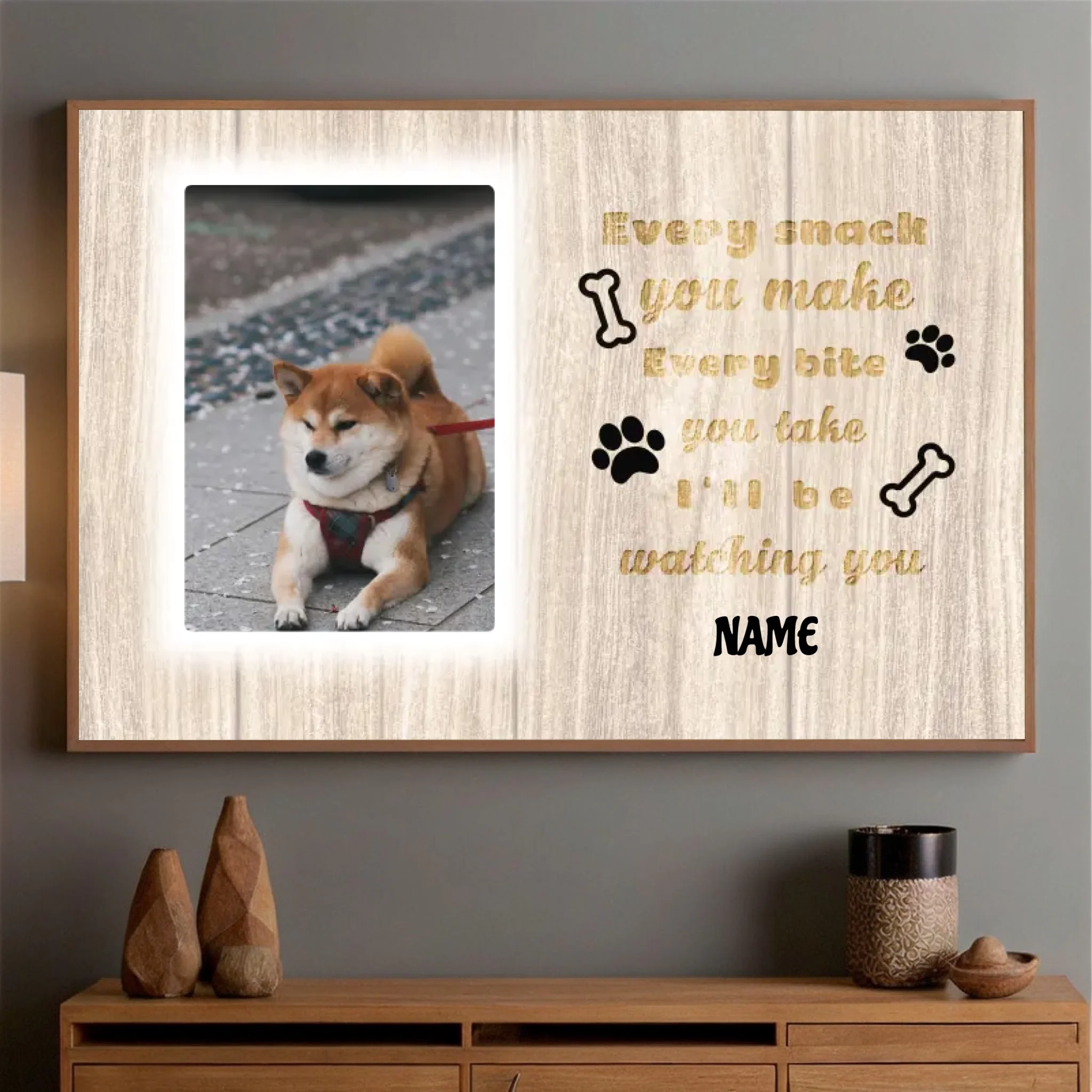 89Prints-Every Meal with My Dog by My Side – Custom Poster for Dog Lovers