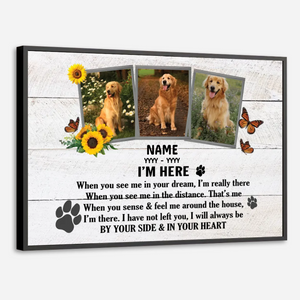 Custom Pet Memorial Poster – Remember Me with Smiles Tribute by 89Prints