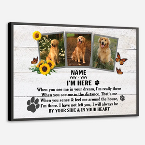 Custom Pet Memorial Poster – Remember Me with Smiles Tribute by 89Prints
