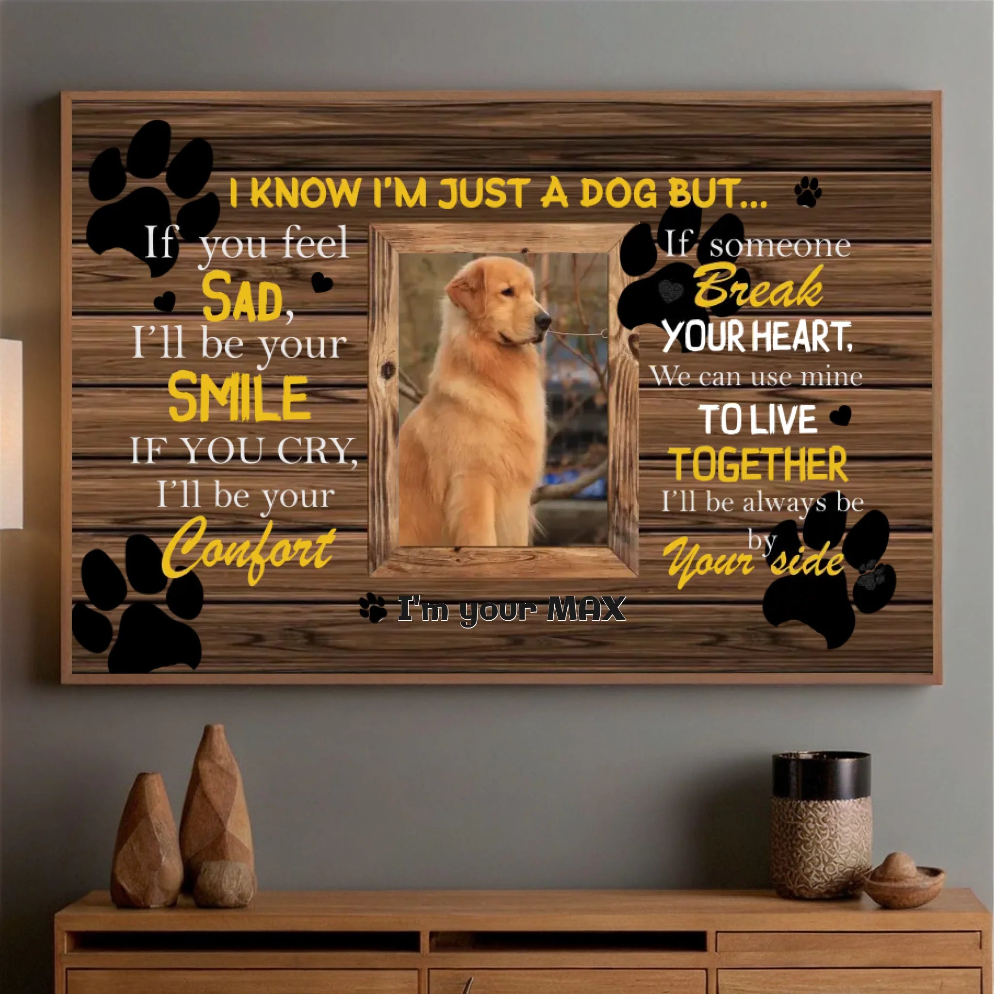 89Prints-Personalized Dog Poster – A Loving Tribute with a Heartfelt Quote