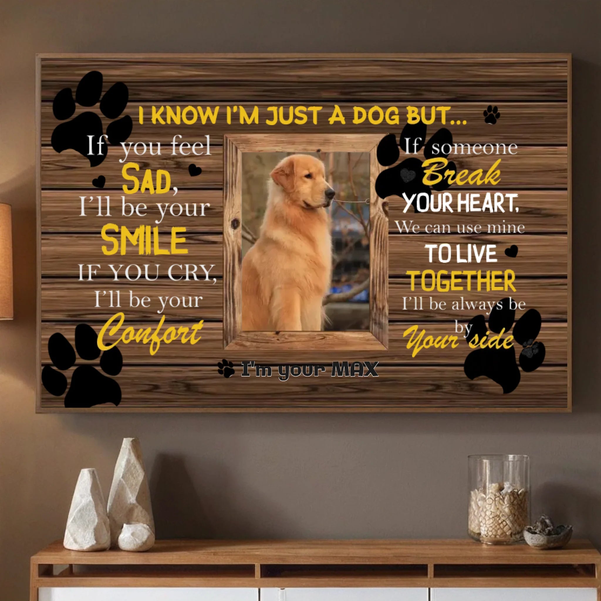 89Prints-Personalized Dog Poster – A Loving Tribute with a Heartfelt Quote