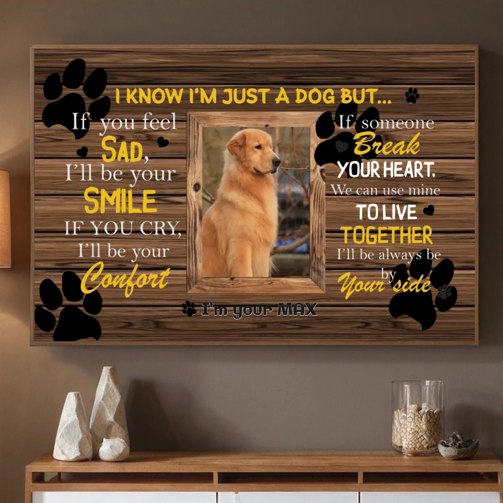 89Prints-Personalized Dog Poster – A Loving Tribute with a Heartfelt Quote