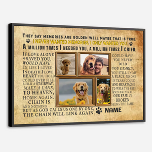 89Prints-Personalized Dog Memorial Poster – A Heartfelt Tribute to Your Loyal Friend