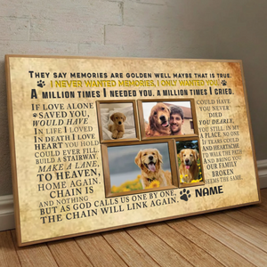 89Prints-Personalized Dog Memorial Poster – A Heartfelt Tribute to Your Loyal Friend