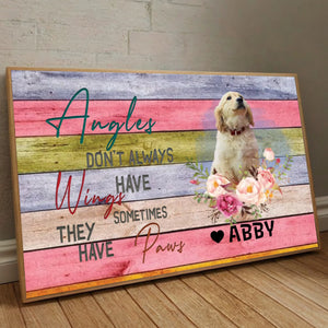 Personalized Pet Poster – 'Angels Don't Always Have Wings' Tribute at 89Prints