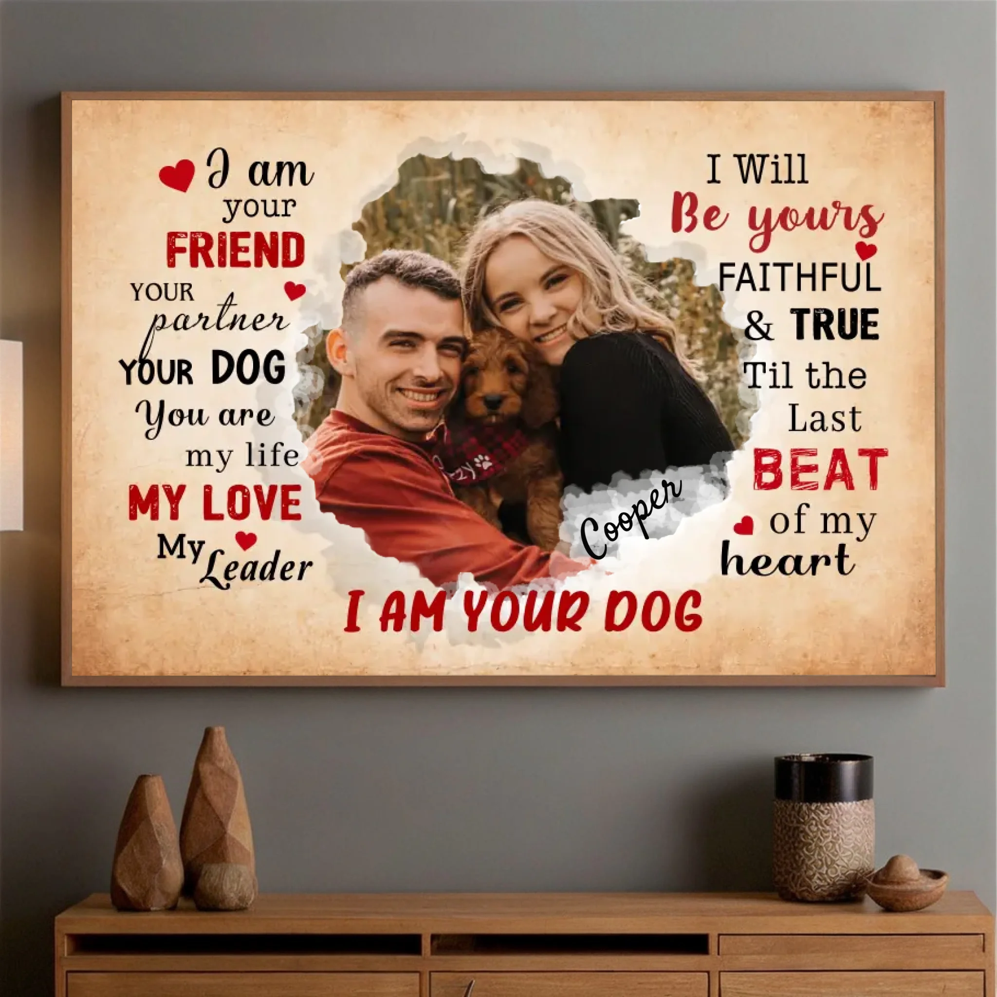 89Prints-Customizable Dog Poster – A Tribute to the Unbreakable Bond You Share