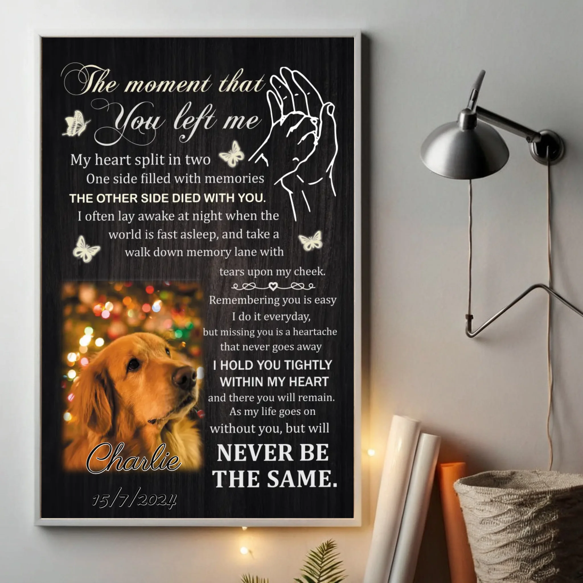 Personalized Pet Memorial Poster A Beautiful Tribute to Honor Your Loyal Friend - 89Prints