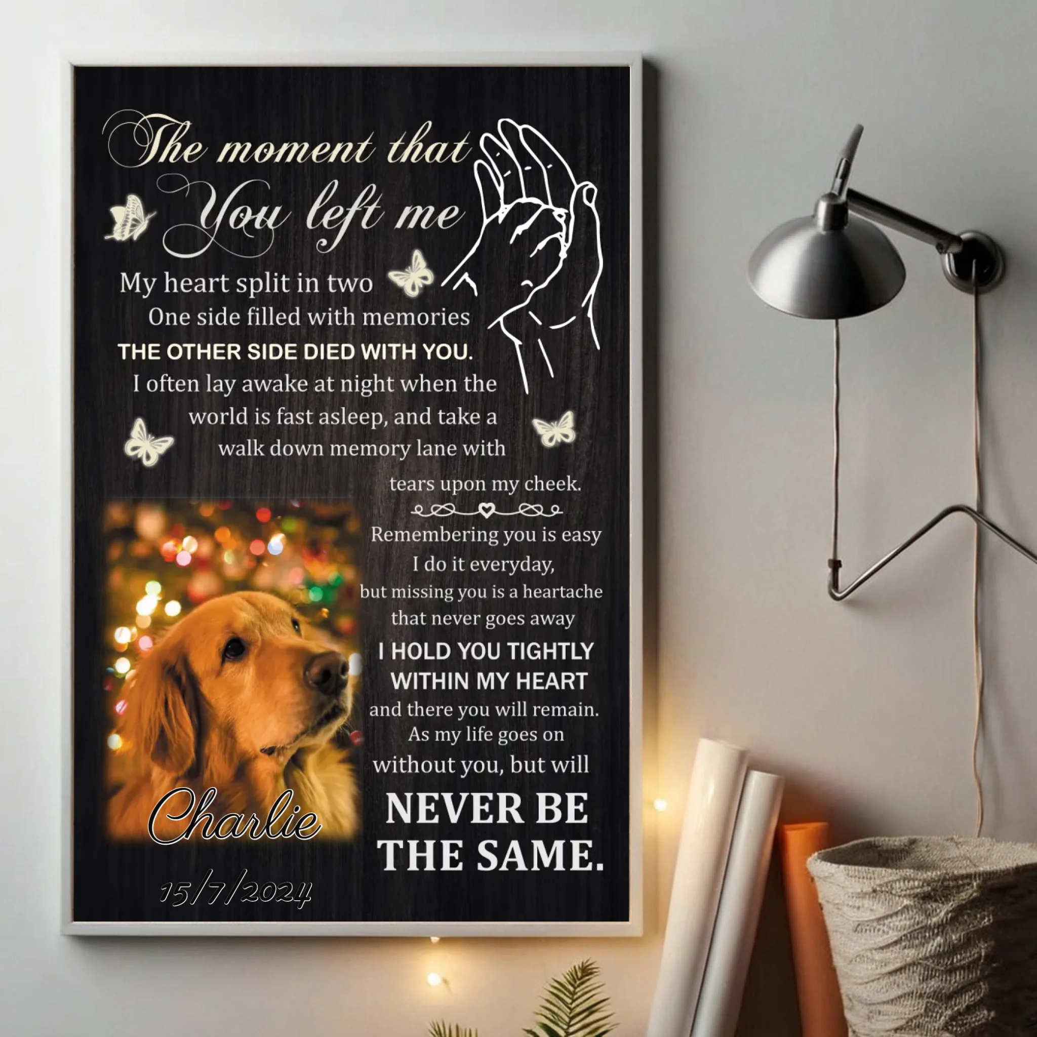Personalized Pet Memorial Poster A Beautiful Tribute to Honor Your Loyal Friend - 89Prints
