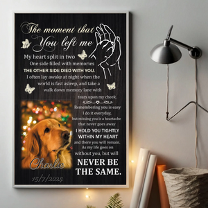 Personalized Pet Memorial Poster A Beautiful Tribute to Honor Your Loyal Friend - 89Prints