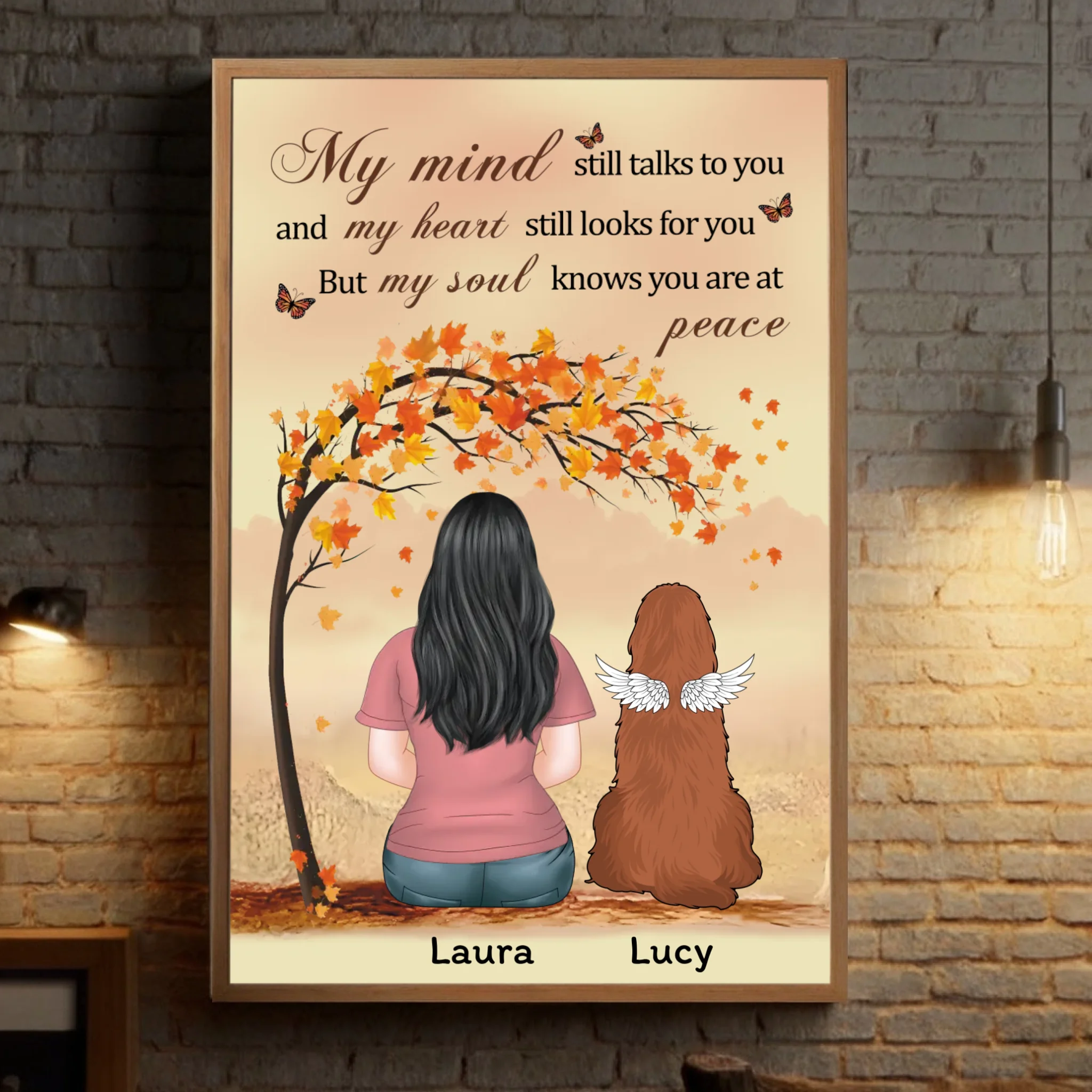 Custom Pet Loss Poster – In Loving Memory Dog Tribute – 89Prints