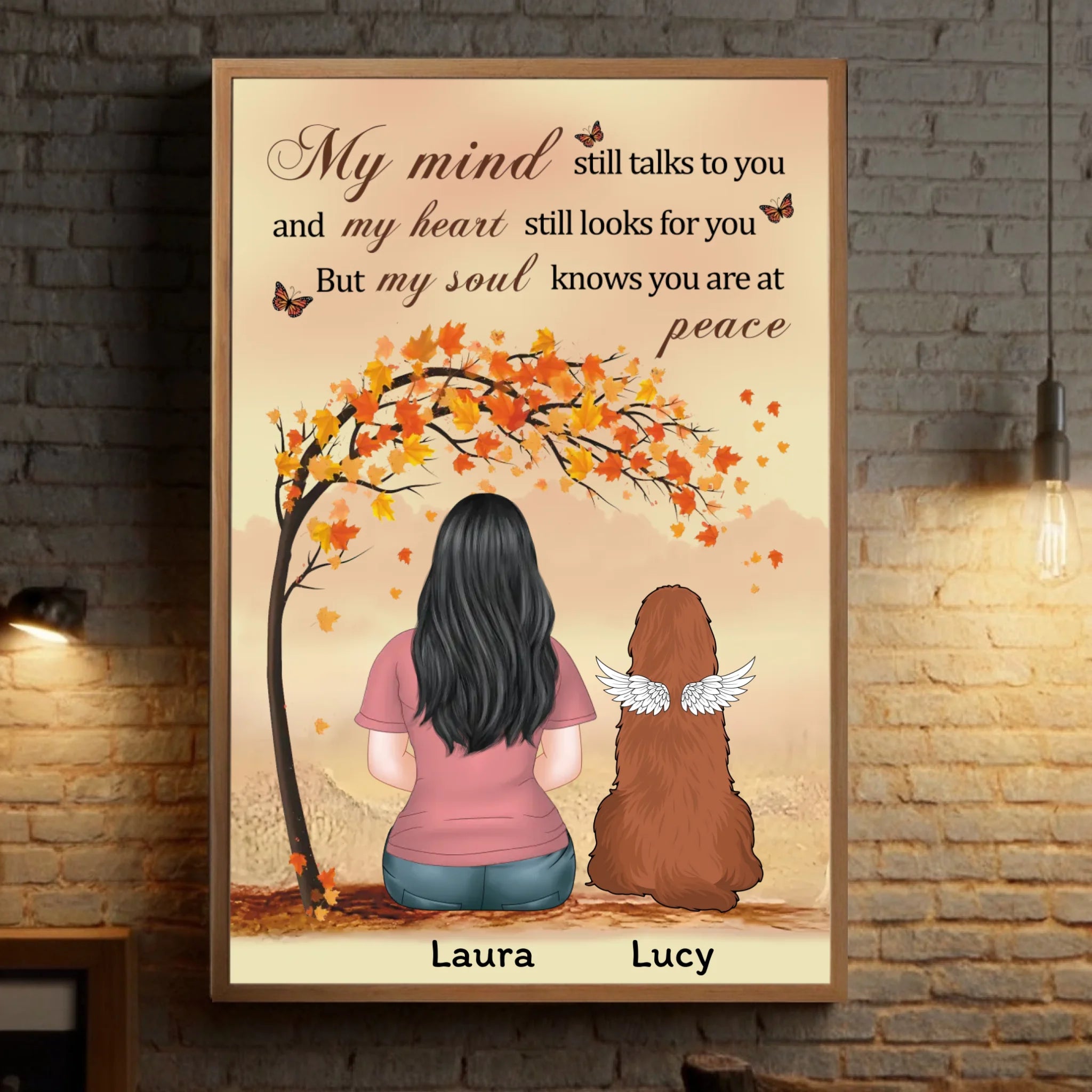 Custom Pet Loss Poster – In Loving Memory Dog Tribute – 89Prints