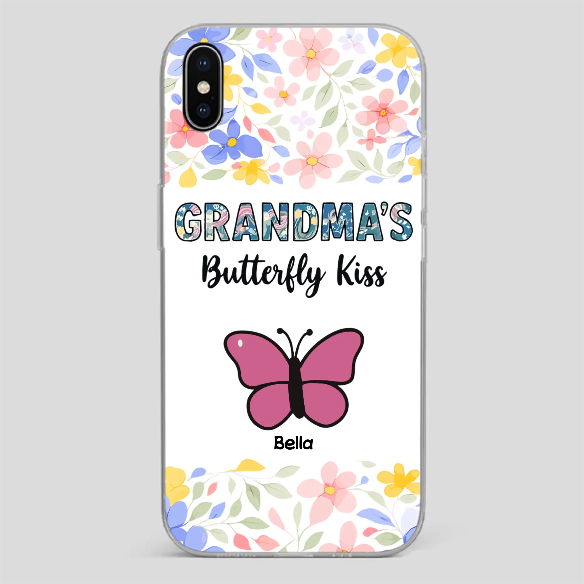 Grandma’s Butterfly Kiss Phone Case – Sweet Personalized Gift for Grandma - 89Prints