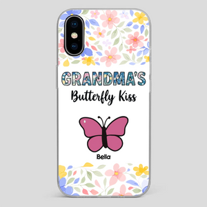 Grandma’s Butterfly Kiss Phone Case – Sweet Personalized Gift for Grandma - 89Prints