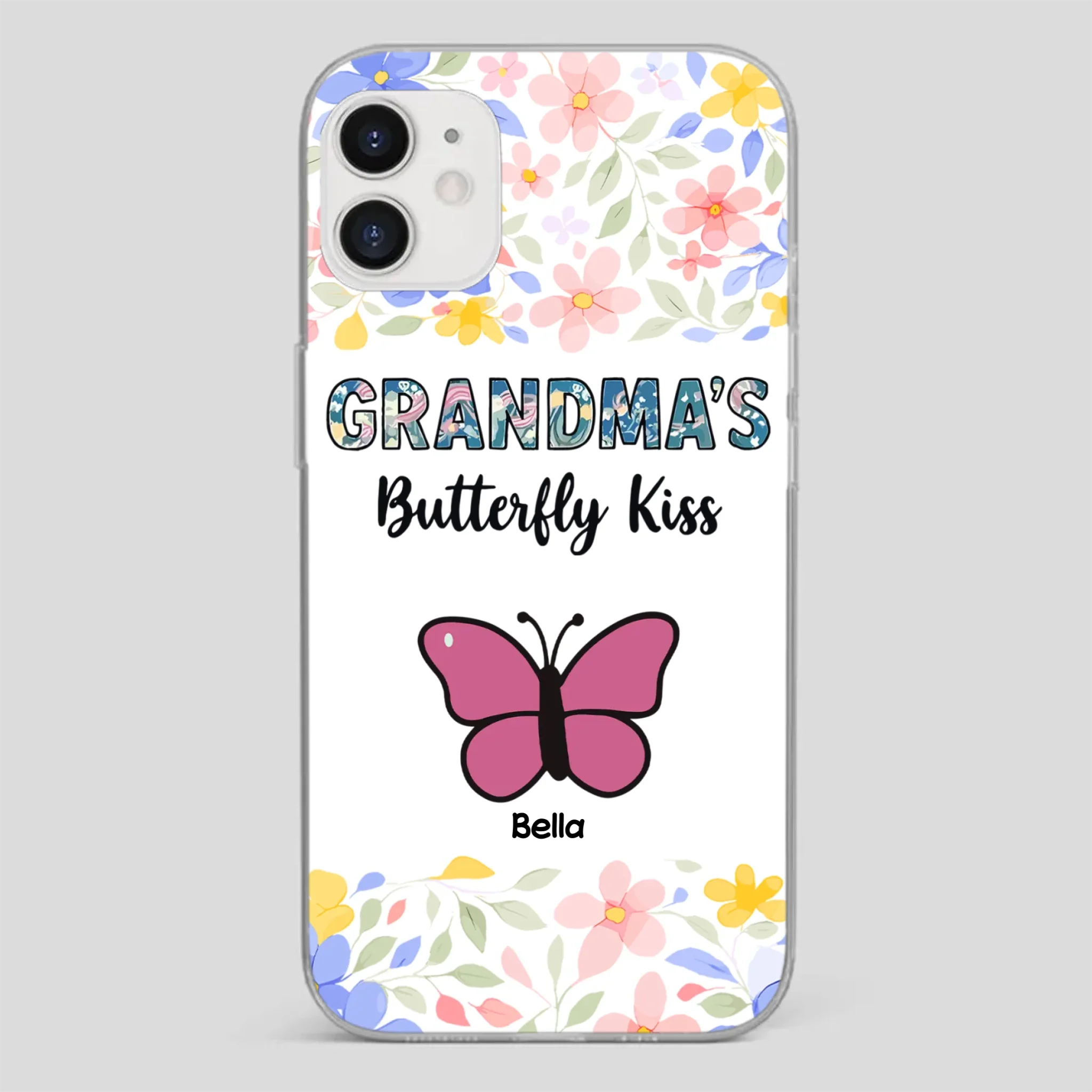 Grandma’s Butterfly Kiss Phone Case – Sweet Personalized Gift for Grandma - 89Prints