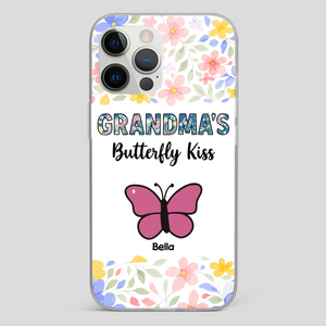 Grandma’s Butterfly Kiss Phone Case – Sweet Personalized Gift for Grandma - 89Prints