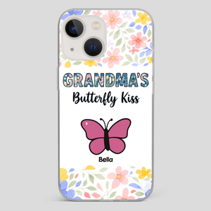 Grandma’s Butterfly Kiss Phone Case – Sweet Personalized Gift for Grandma - 89Prints