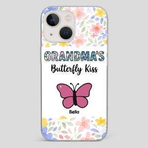 Grandma’s Butterfly Kiss Phone Case – Sweet Personalized Gift for Grandma - 89Prints