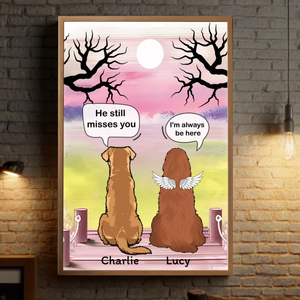 Dog Memorial Poster – Sympathy Wall Art for Pet Loss – 89Prints