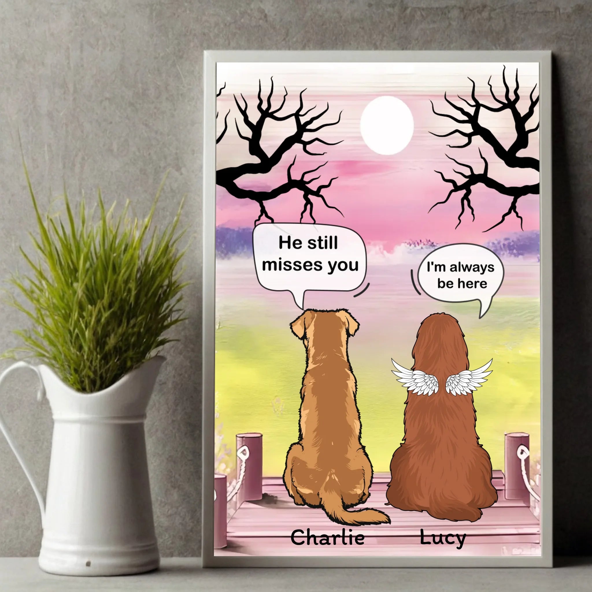 Dog Memorial Poster – Sympathy Wall Art for Pet Loss – 89Prints