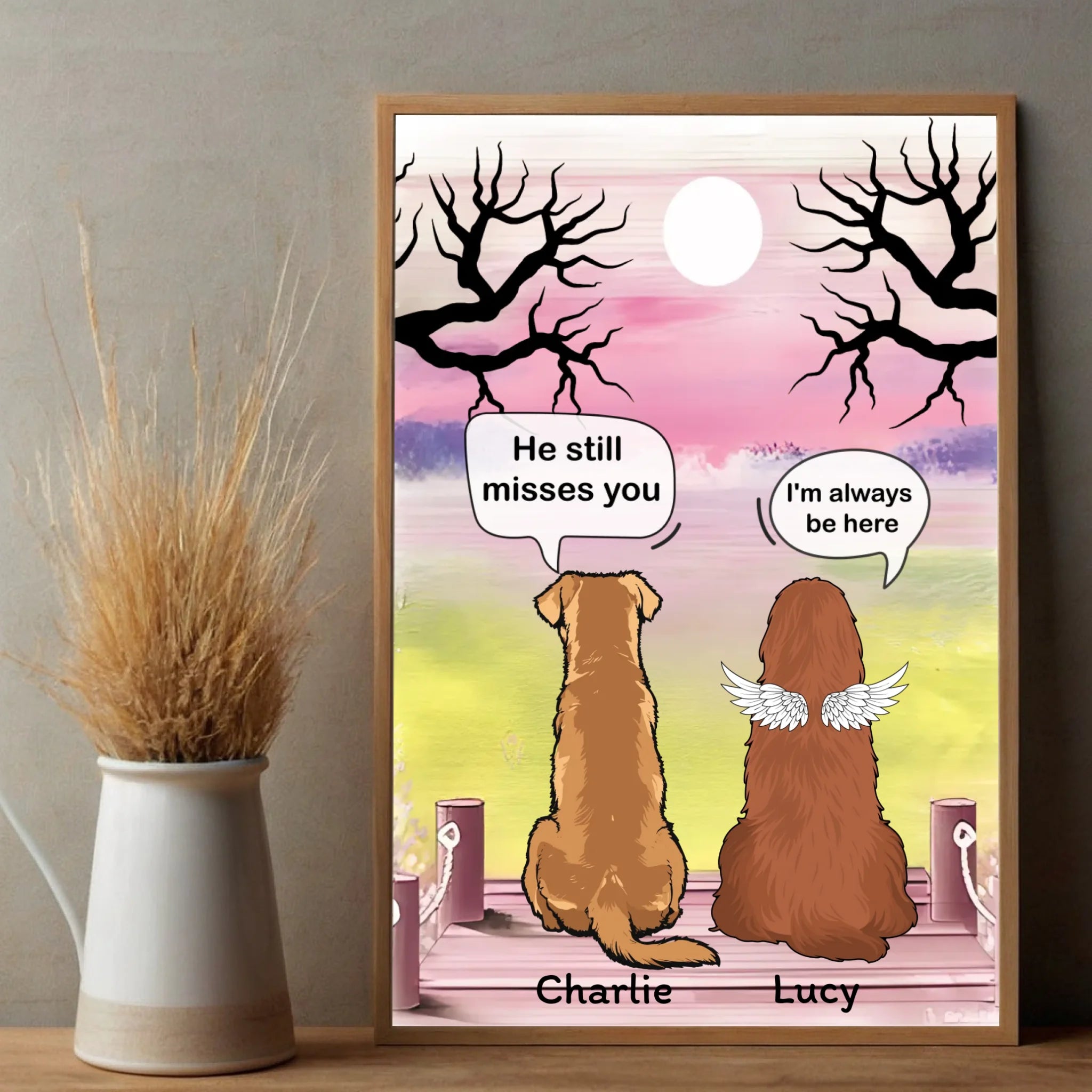 Dog Memorial Poster – Sympathy Wall Art for Pet Loss – 89Prints