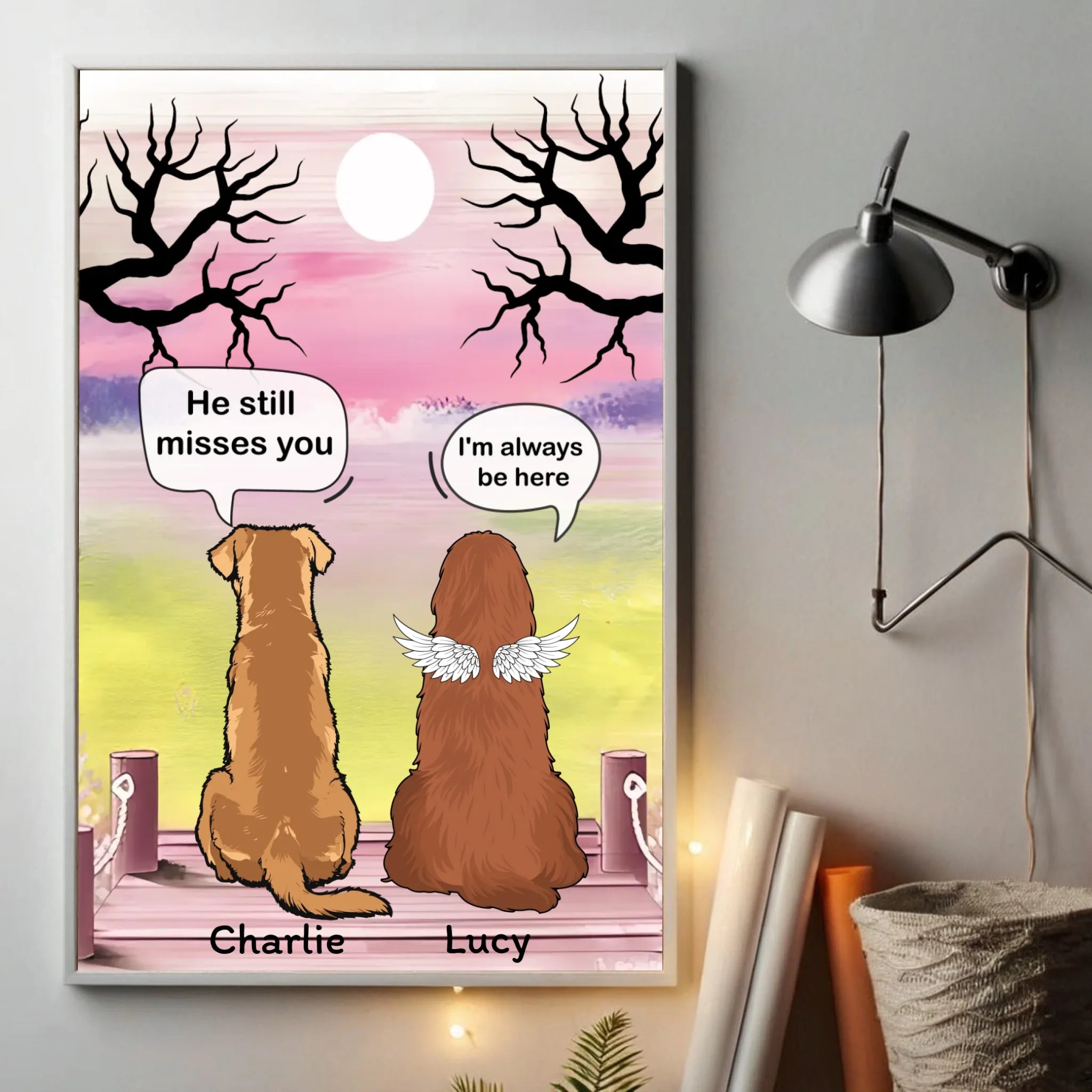 Dog Memorial Poster – Sympathy Wall Art for Pet Loss – 89Prints