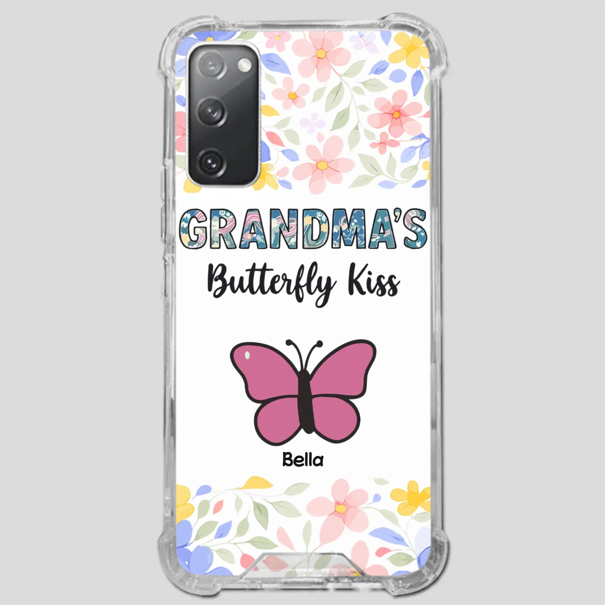Grandma’s Butterfly Kiss Phone Case – Sweet Personalized Gift for Grandma - 89Prints