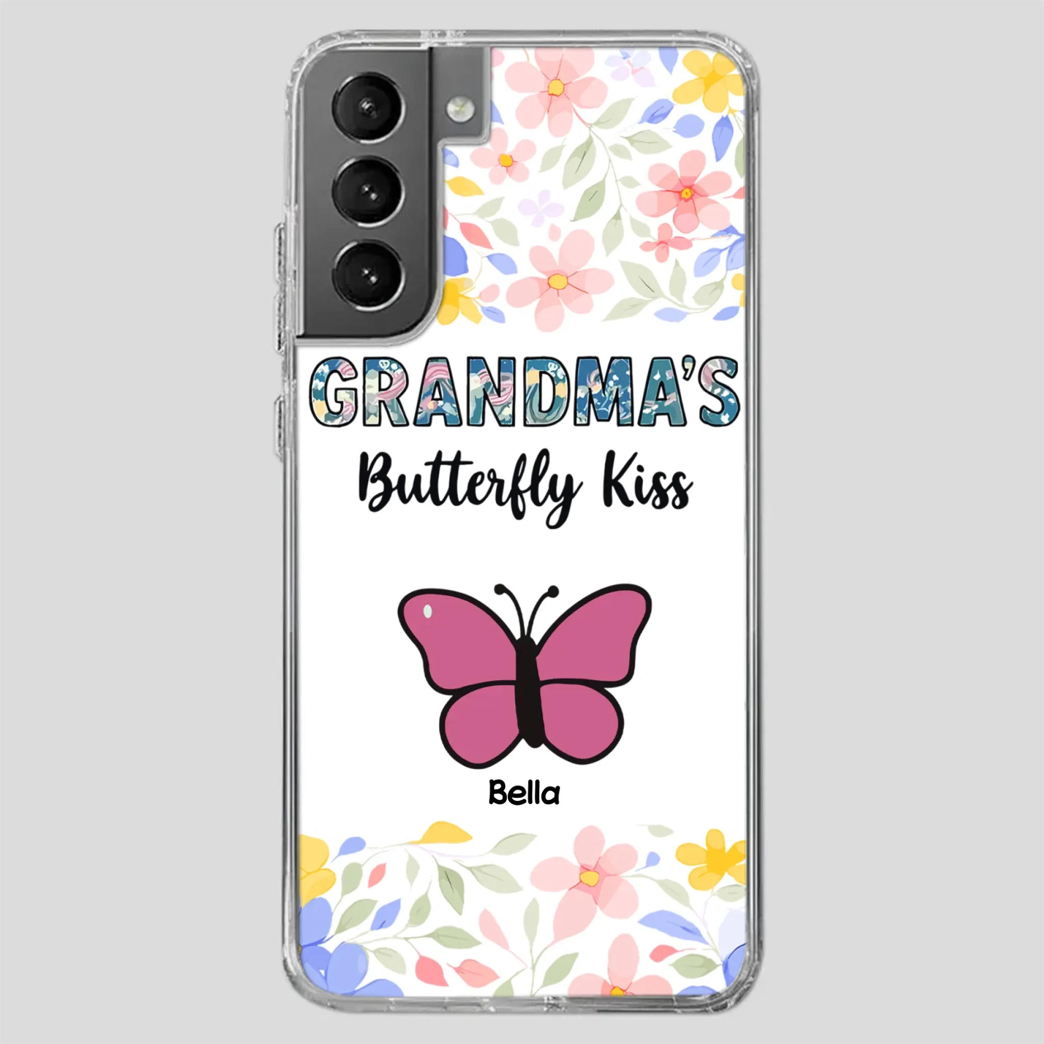 Grandma’s Butterfly Kiss Phone Case – Sweet Personalized Gift for Grandma - 89Prints