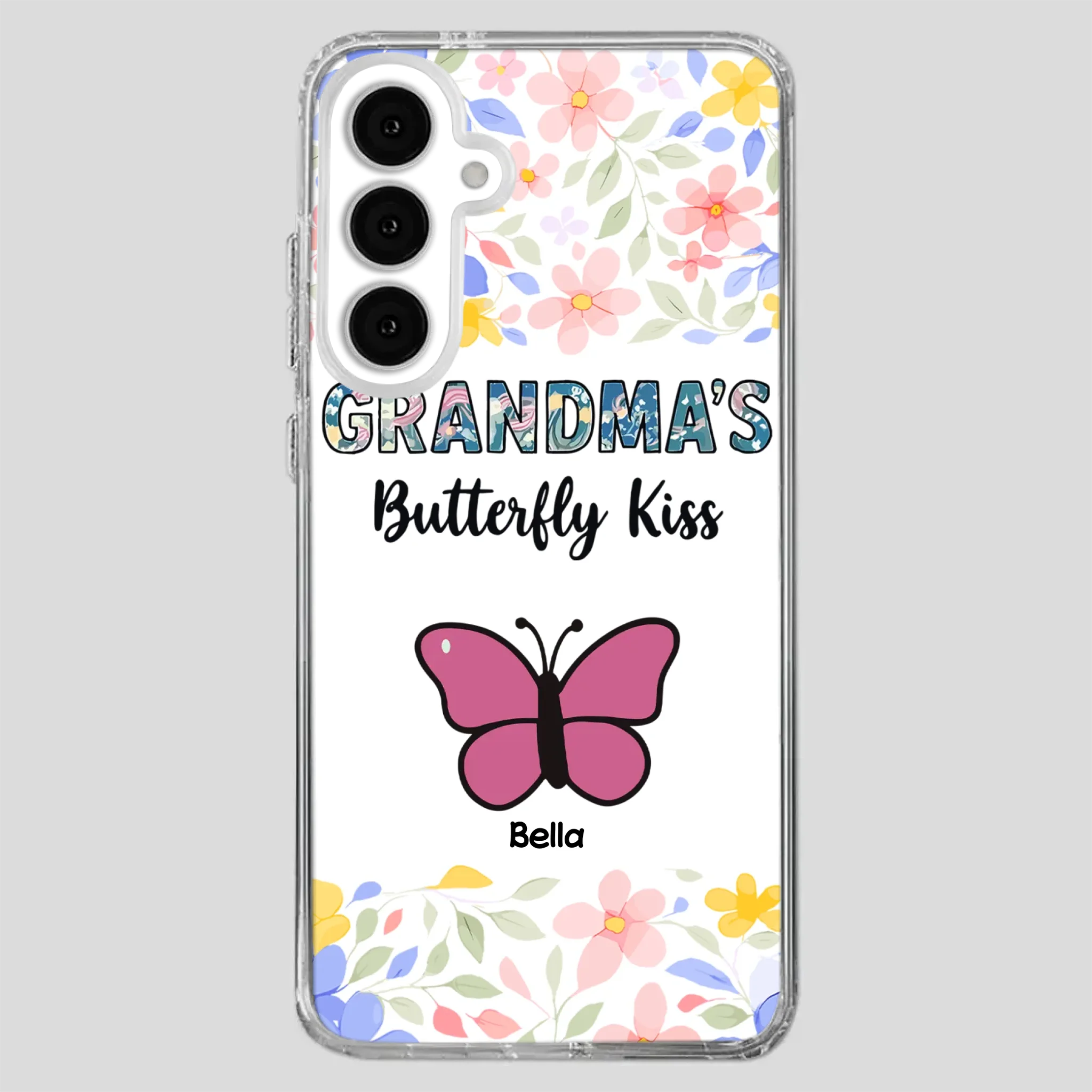 Grandma’s Butterfly Kiss Phone Case – Sweet Personalized Gift for Grandma - 89Prints