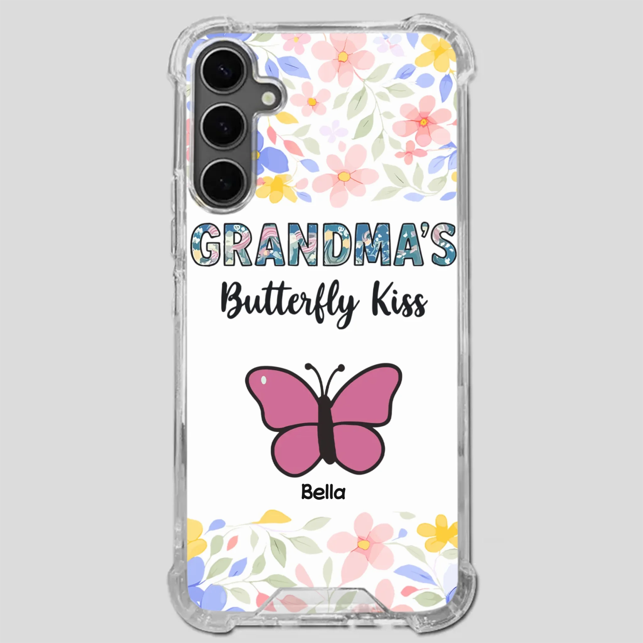 Grandma’s Butterfly Kiss Phone Case – Sweet Personalized Gift for Grandma - 89Prints