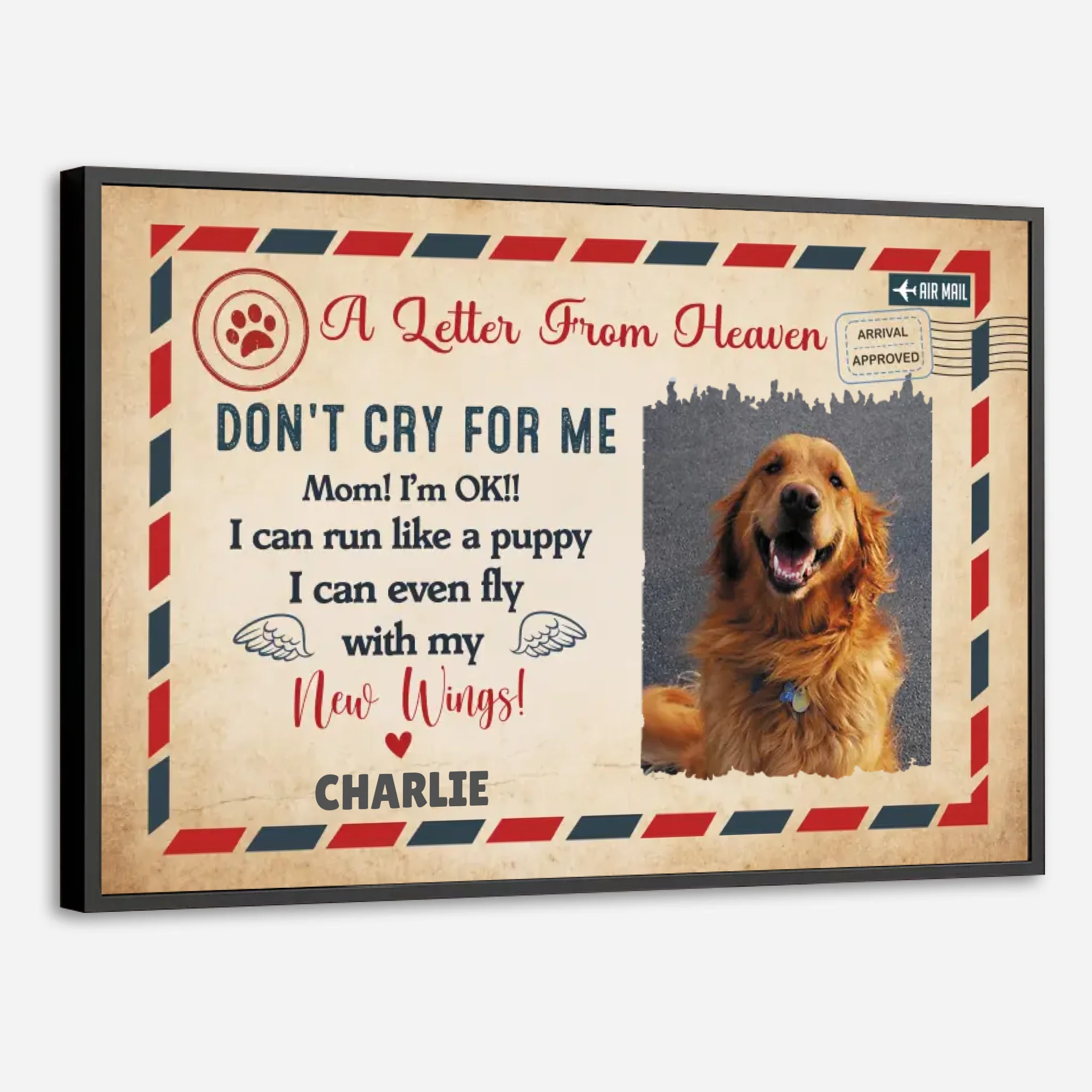 89Prints-Customizable Pet Memorial Poster – Because Some Goodbyes Last Forever