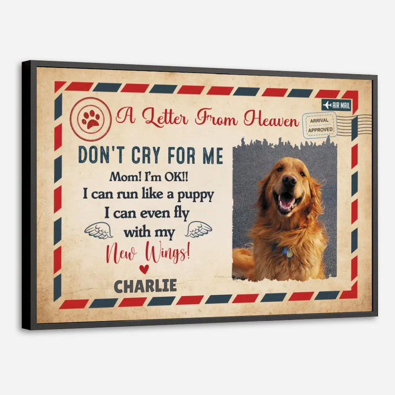 89Prints-Customizable Pet Memorial Poster – Because Some Goodbyes Last Forever