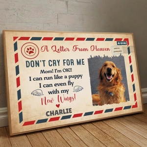 89Prints-Customizable Pet Memorial Poster – Because Some Goodbyes Last Forever