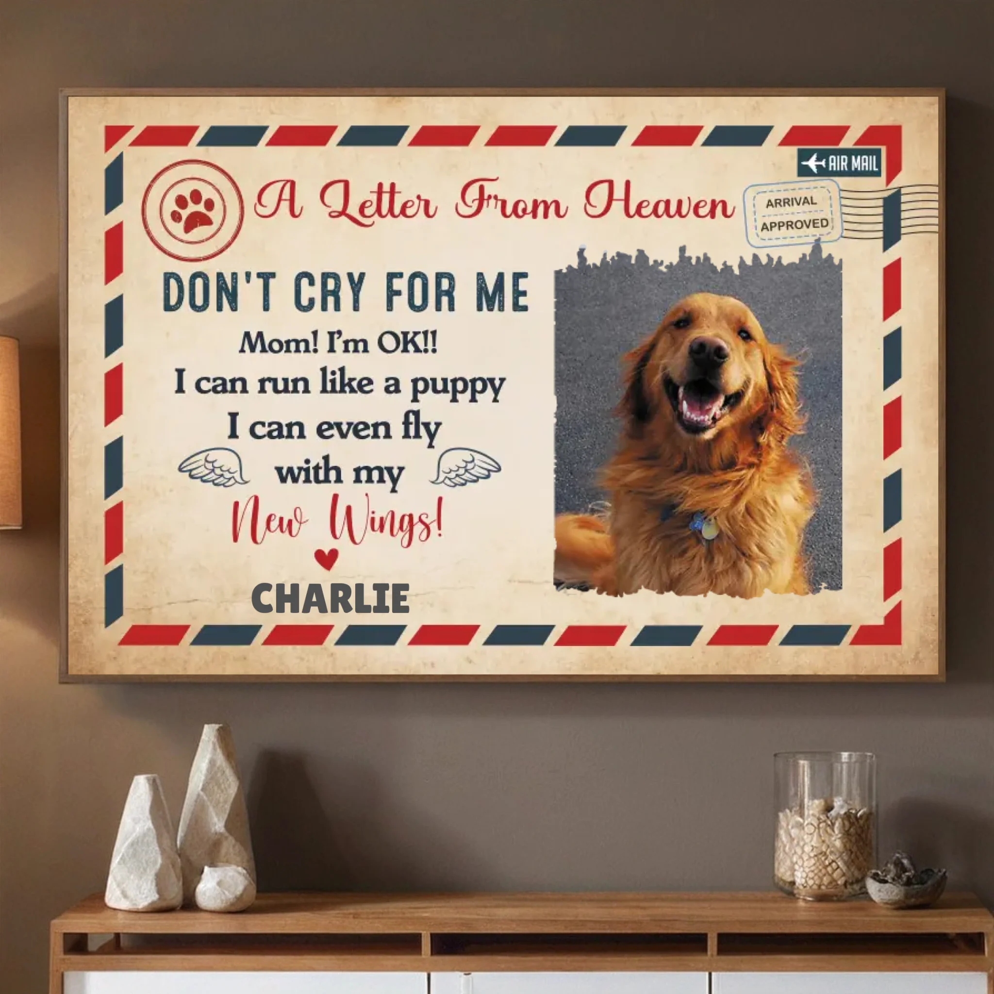 89Prints-Customizable Pet Memorial Poster – Because Some Goodbyes Last Forever