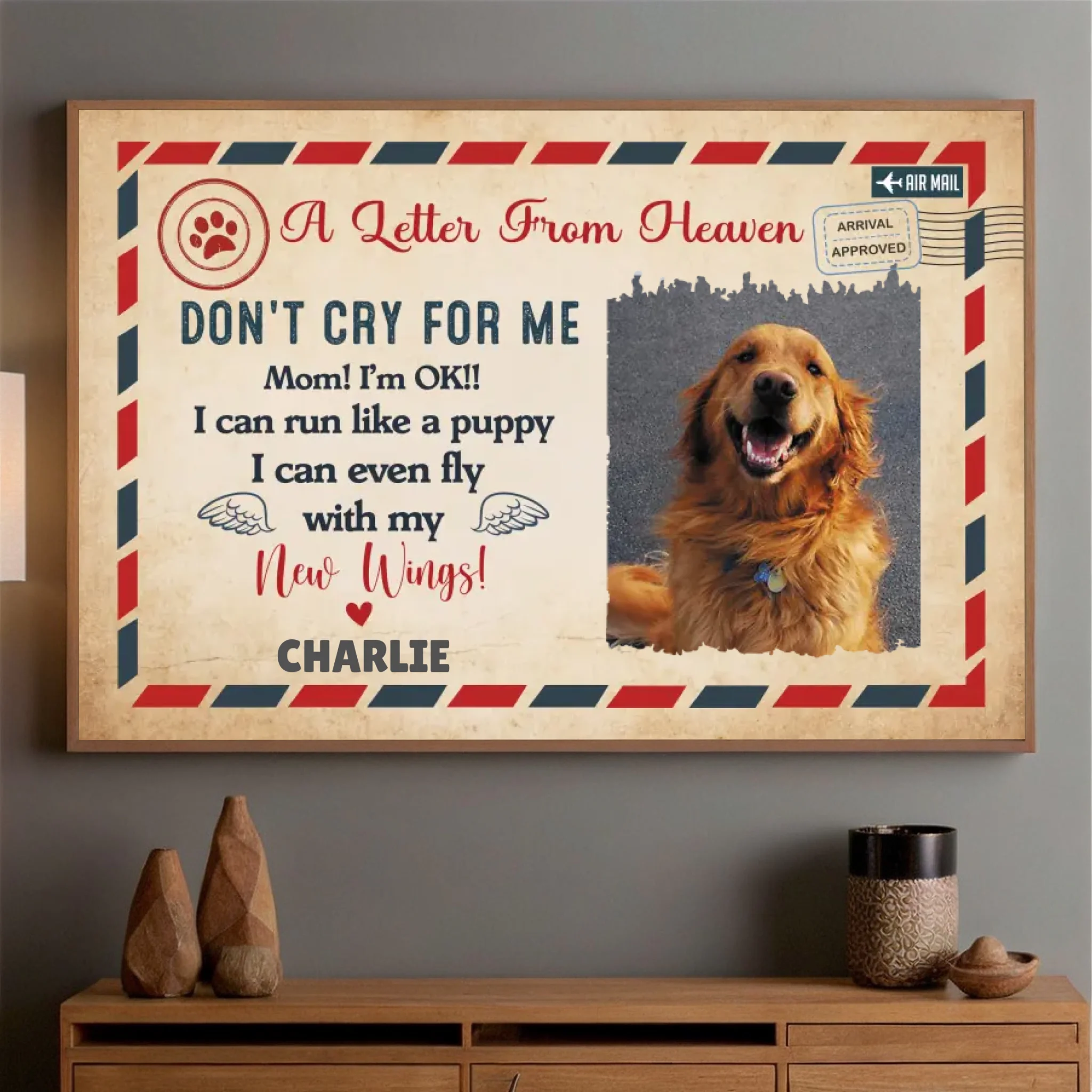 89Prints-Customizable Pet Memorial Poster – Because Some Goodbyes Last Forever